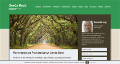 Desktop Screenshot of gerdabeck.dk